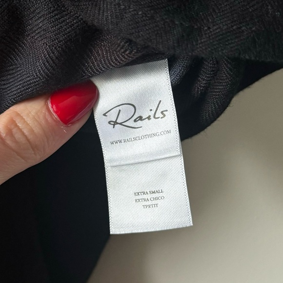 Rails Hunter Button Up in Ivory Smoke Dip Dye - Picture 9 of 10